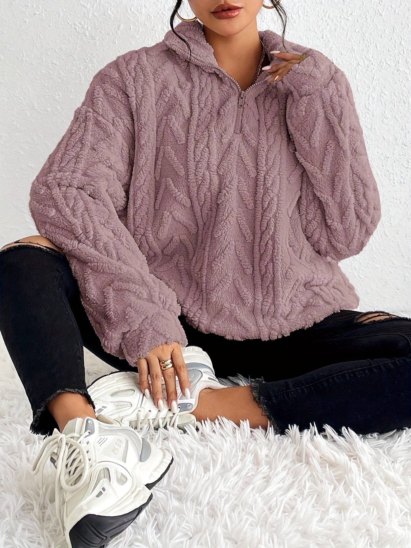 Talia - Knit Half-Zip Sweater