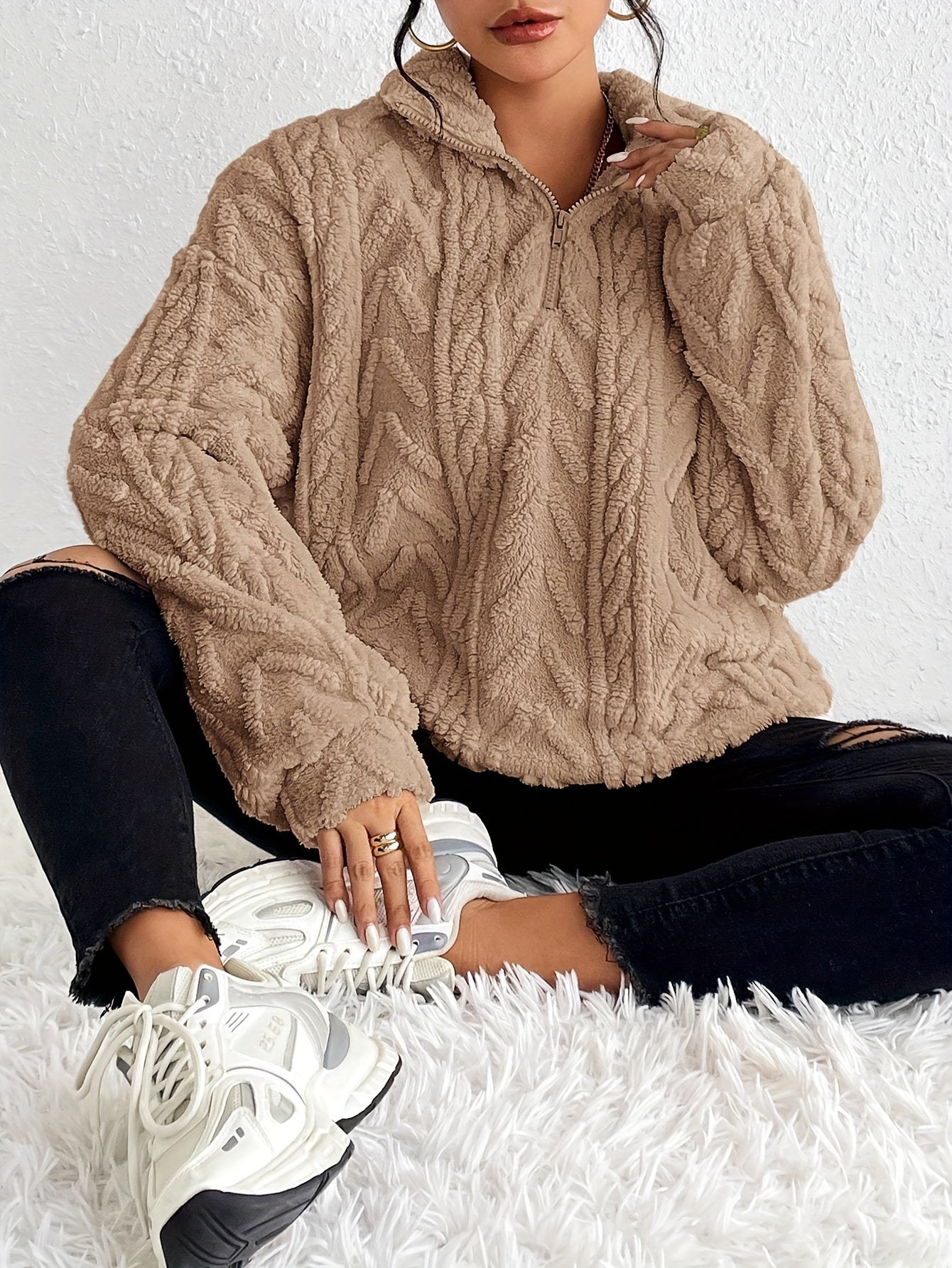 Talia - Knit Half-Zip Sweater